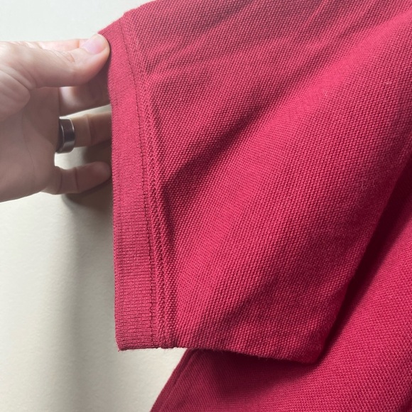 Eddie Bauer Cotton Polo Medium Short Sleeve Snap Button Golf Preppy Resortwear - Picture 5 of 9